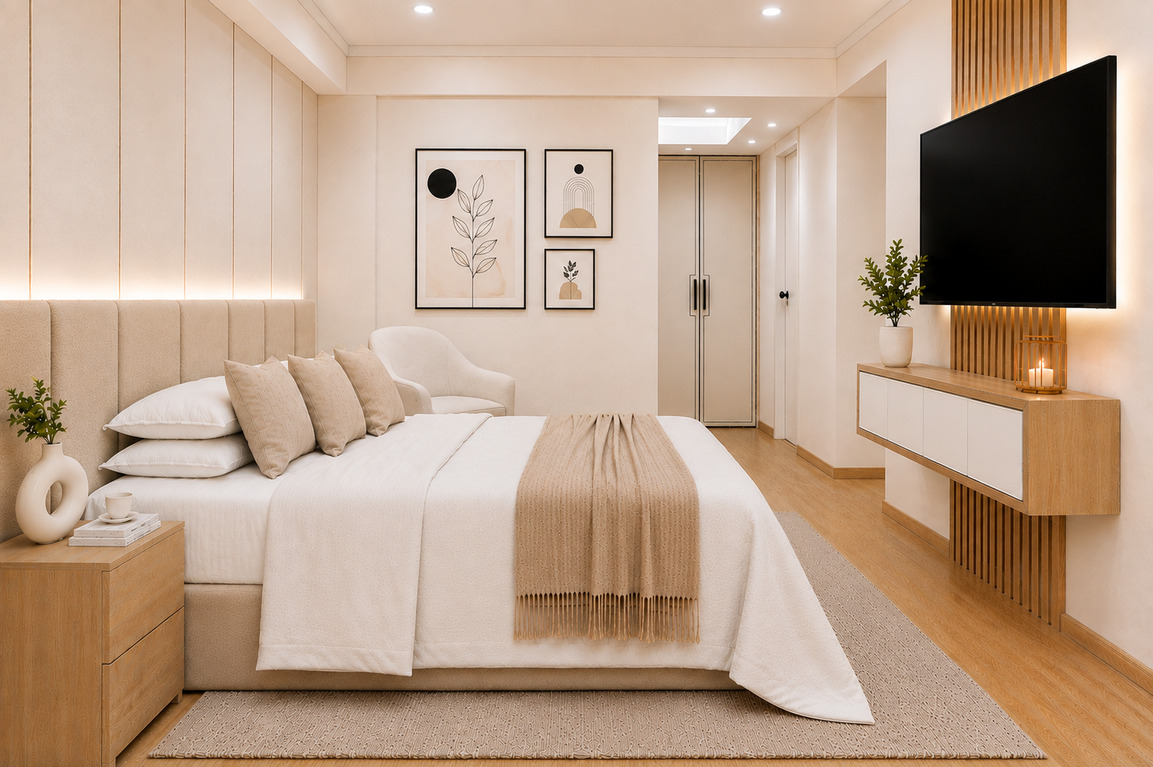 Dormitorio principal de Torres de Miraflores